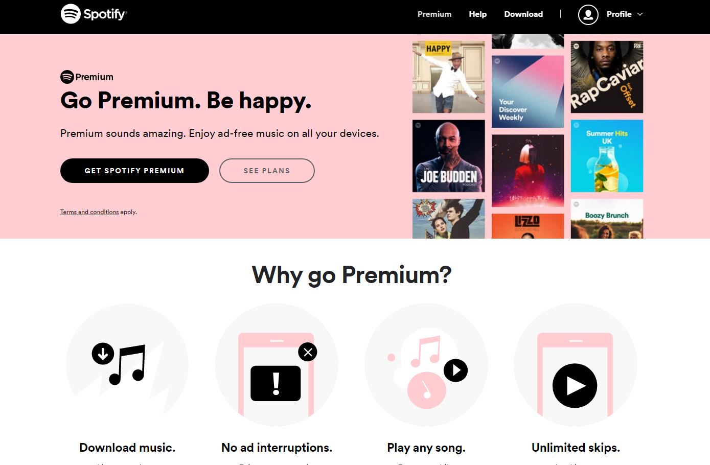 Spotify 3 month free trial